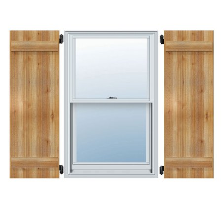 Joined Board-n-Batten Shutters, Rough Sawn Western Red Cedar, 10 3/4W X 21H